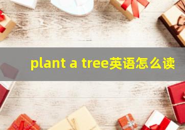 plant a tree英语怎么读